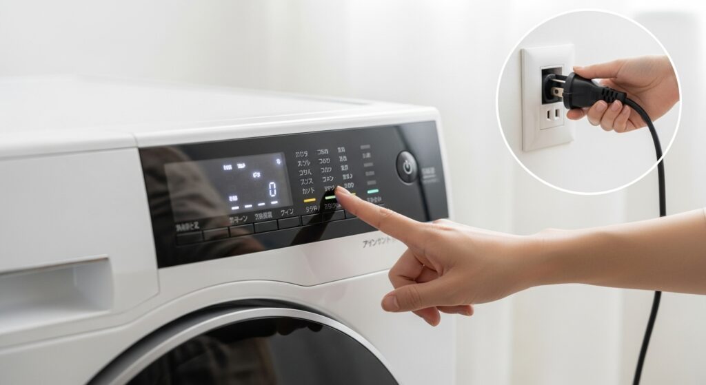 試してみよう!洗濯機の強制排水とリセット方法