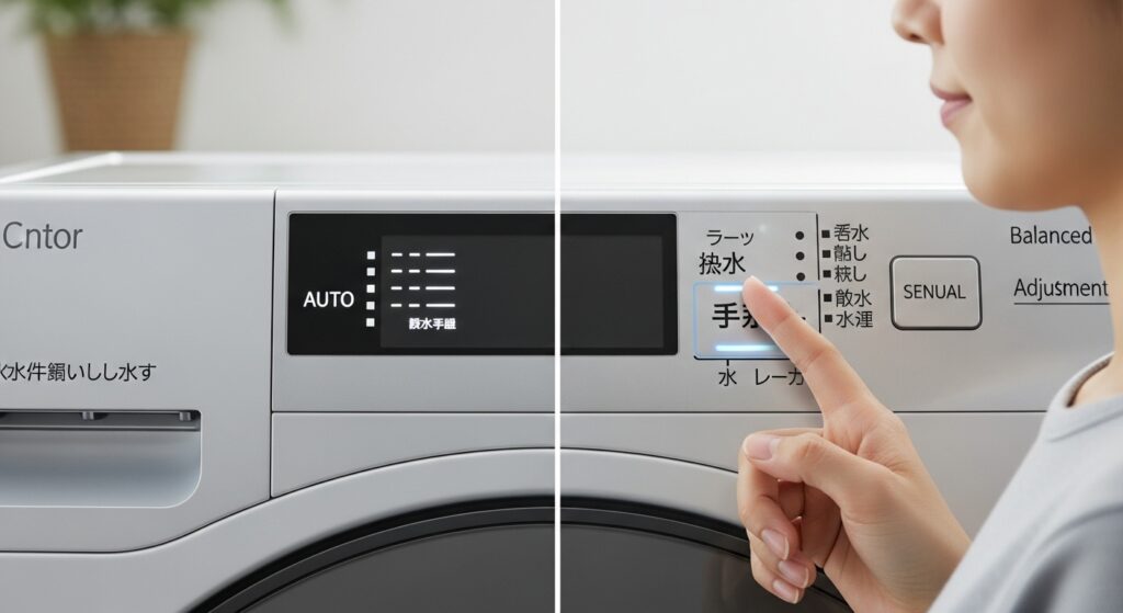 洗濯機の水量は自動？手動？どっちがいい？