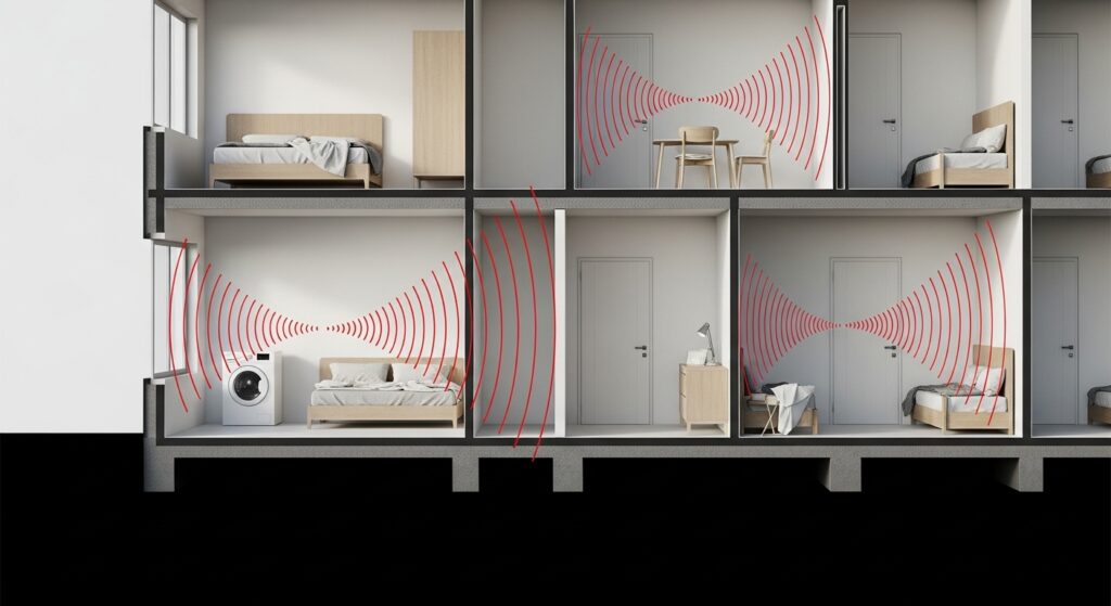 洗濯機の音が響く原因とマンション構造の関係性