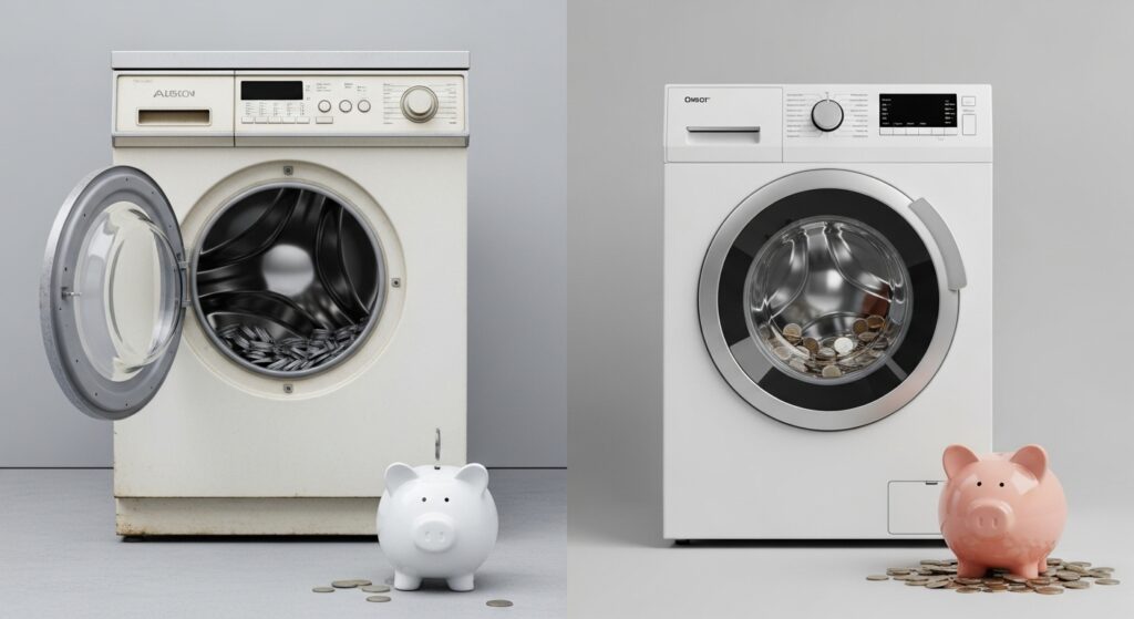 20年前の洗濯機と最新モデルの電気代の違い