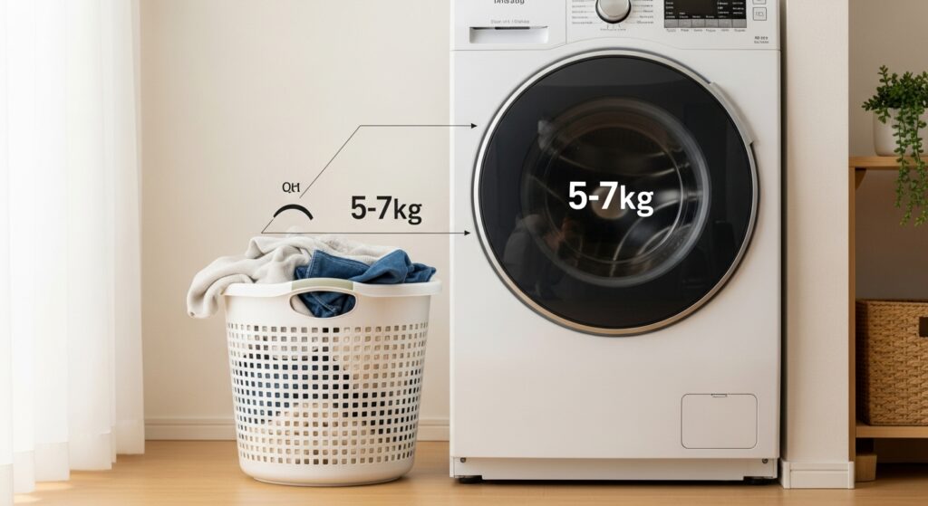 一人暮らしに最適な洗濯機、容量は何kgがベスト?