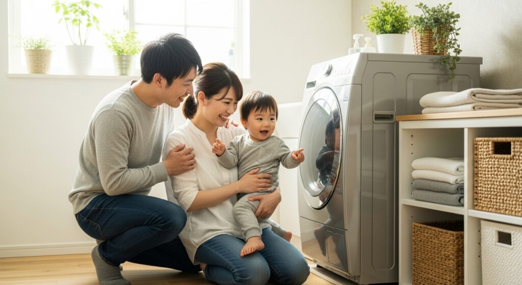 7キロの洗濯機はどんな人におすすめ?【家族構成別の目安】
