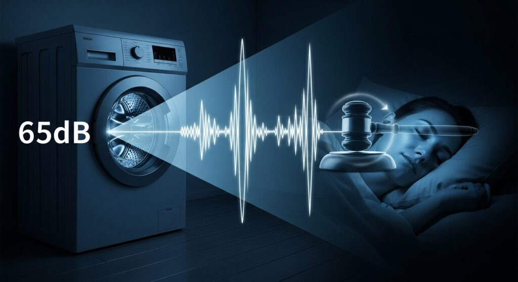 なぜ夜の洗濯はダメ?騒音レベルと法律の境界線
