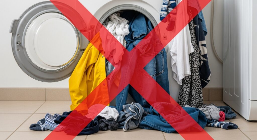 騒音悪化！NGな洗濯物の入れ方