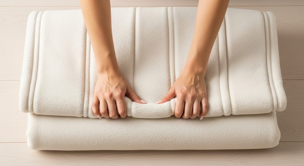 メーカー推奨「屏風だたみ」と「巻き」の技術