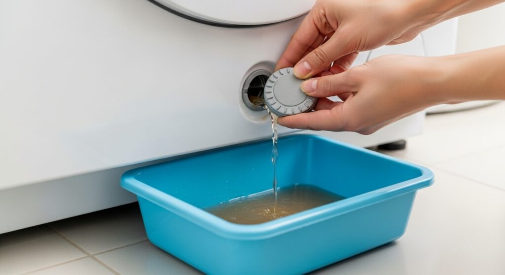 盲点「排水フィルター」の掃除手順と注意点