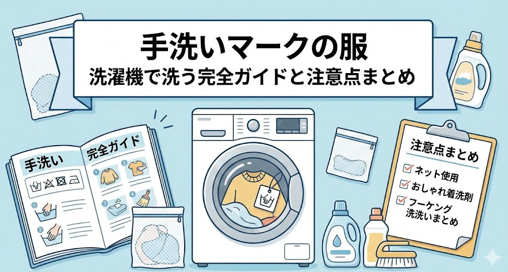 手洗いマークと洗濯表示の基礎知識