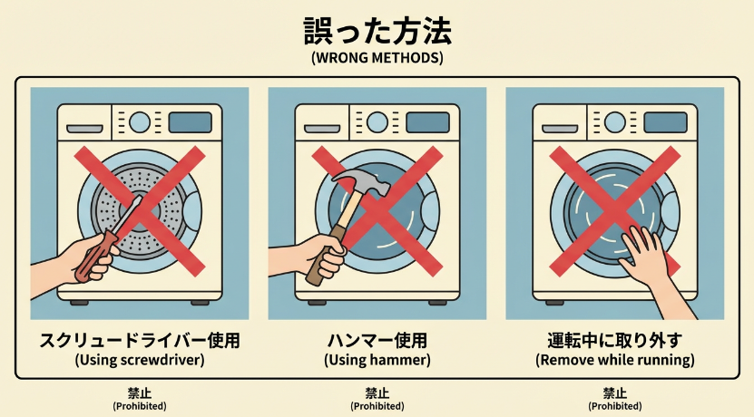 絶対にしてはいけない外し方