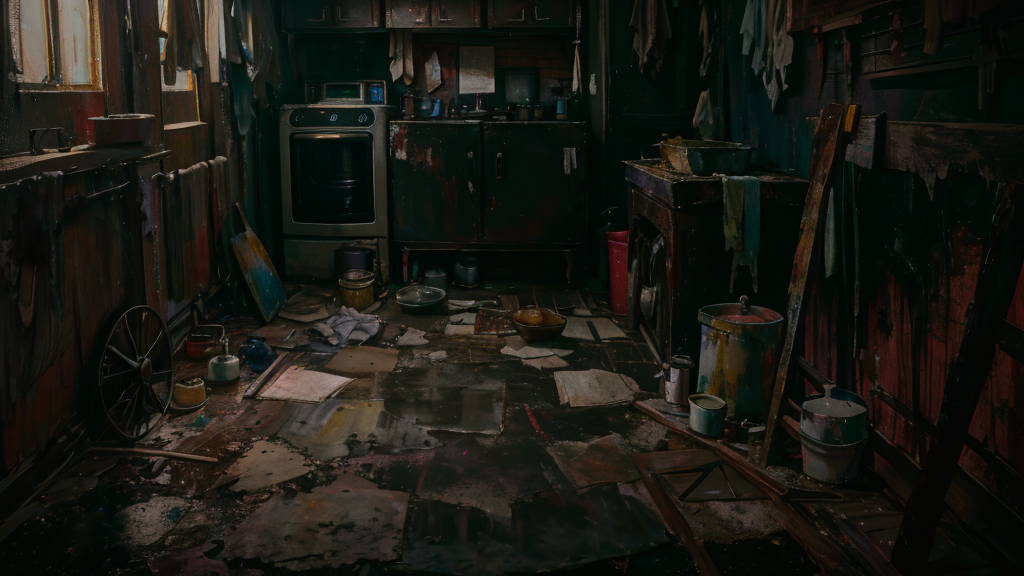 黒いワカメの正体は洗濯槽裏に繁殖した黒カビ