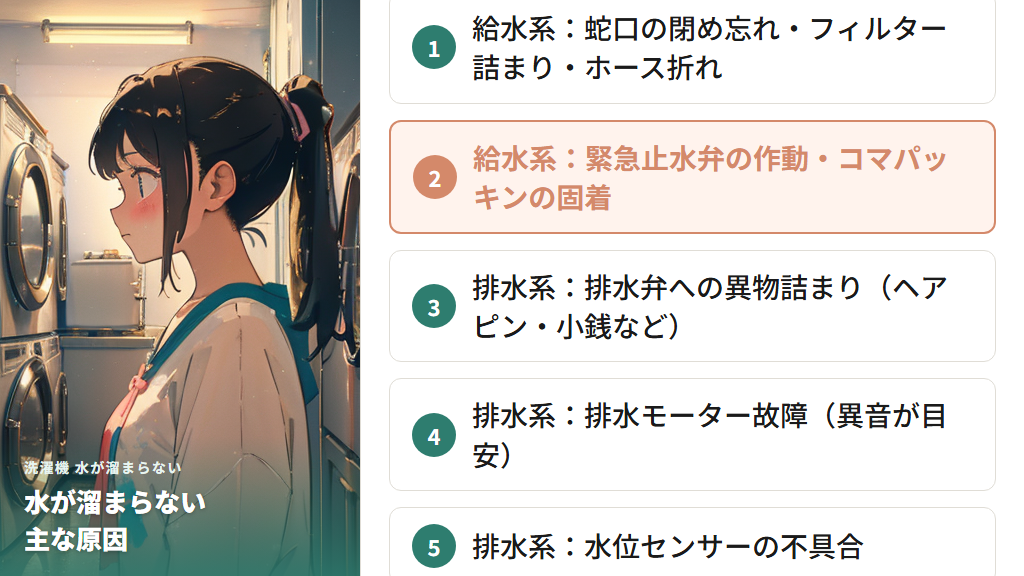 よくある原因と見分け方