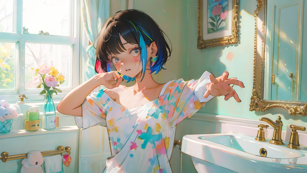 洗濯前に行う色落ちテストとブラッシング準備