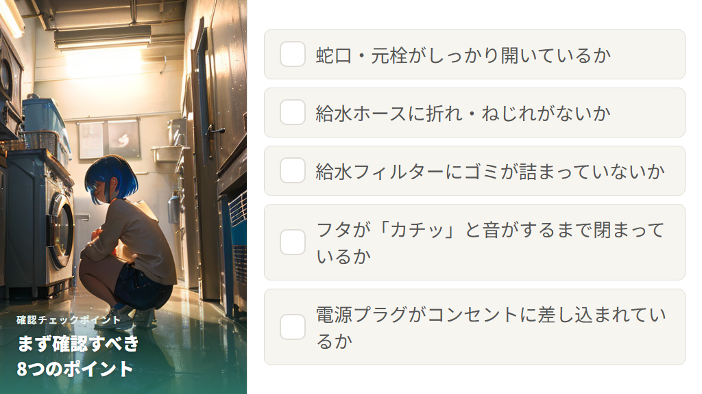 自分で確認できるチェックポイント