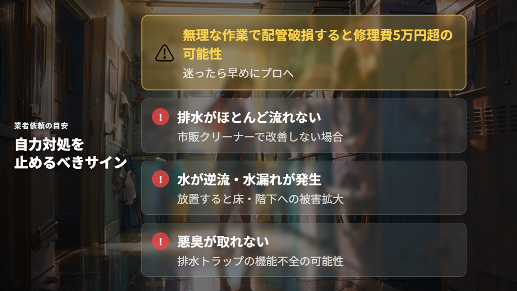 排水口が外せないドラム式・賃貸住宅でのリスク管理と業者依頼の目安