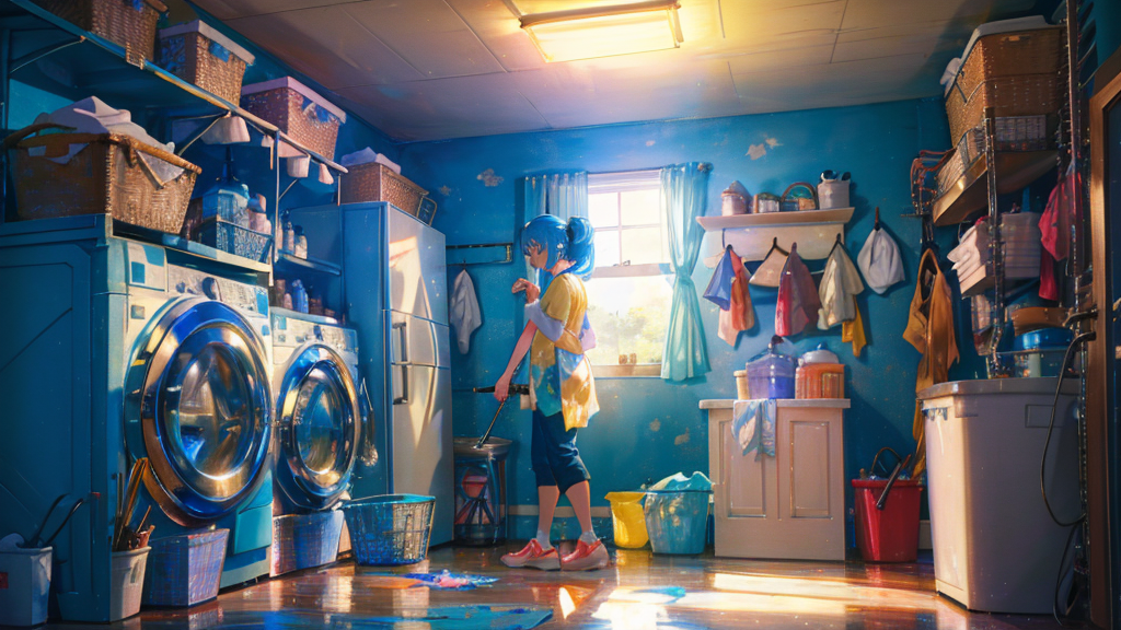 洗濯機ワカメの取り方——塩素系クリーナーで溶かす手順