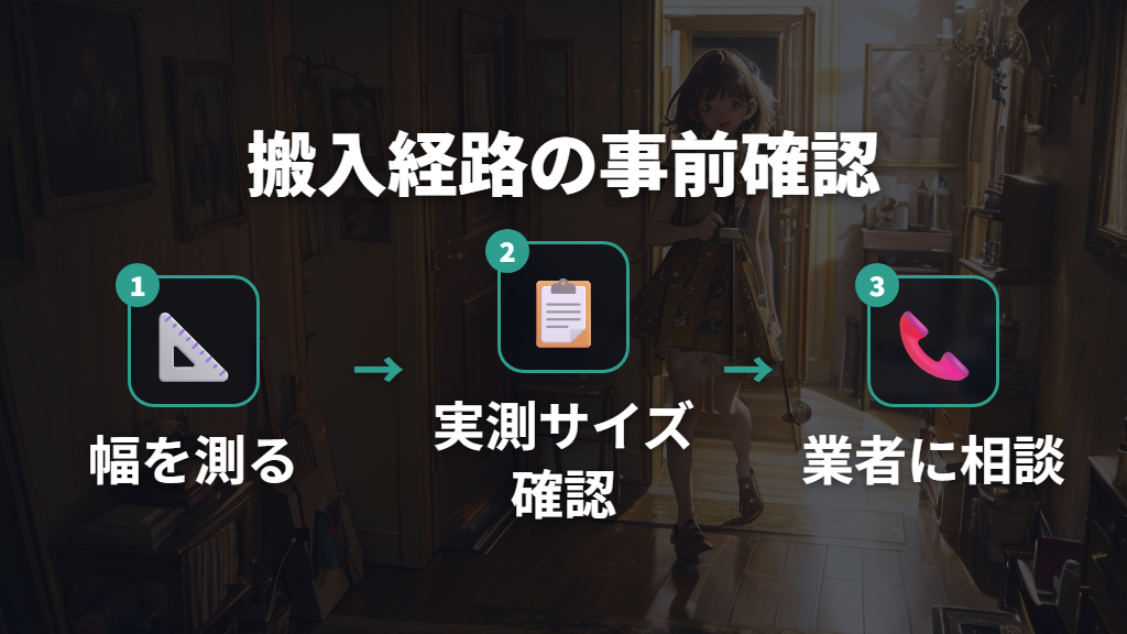 搬入経路の事前確認と注意点