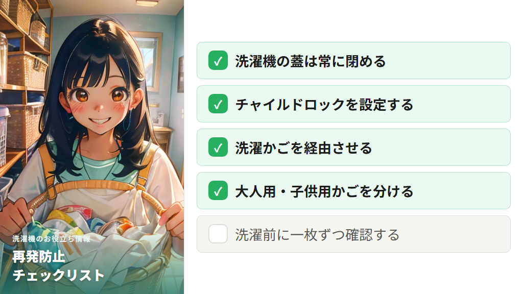 紙オムツを洗濯機に入れないための予防策と洗濯ルール