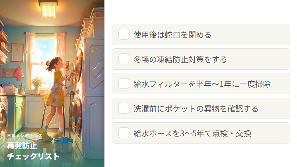 洗濯機に水がたまらないトラブルを防ぐ日常メンテナンス