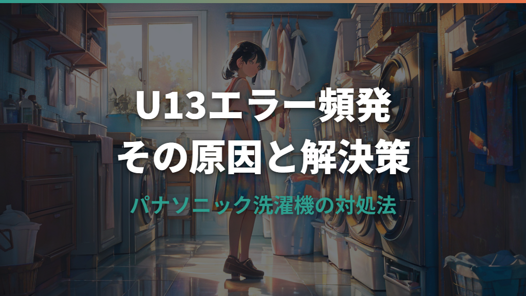 パナソニック洗濯機のU13エラーが頻発する原因と対処法