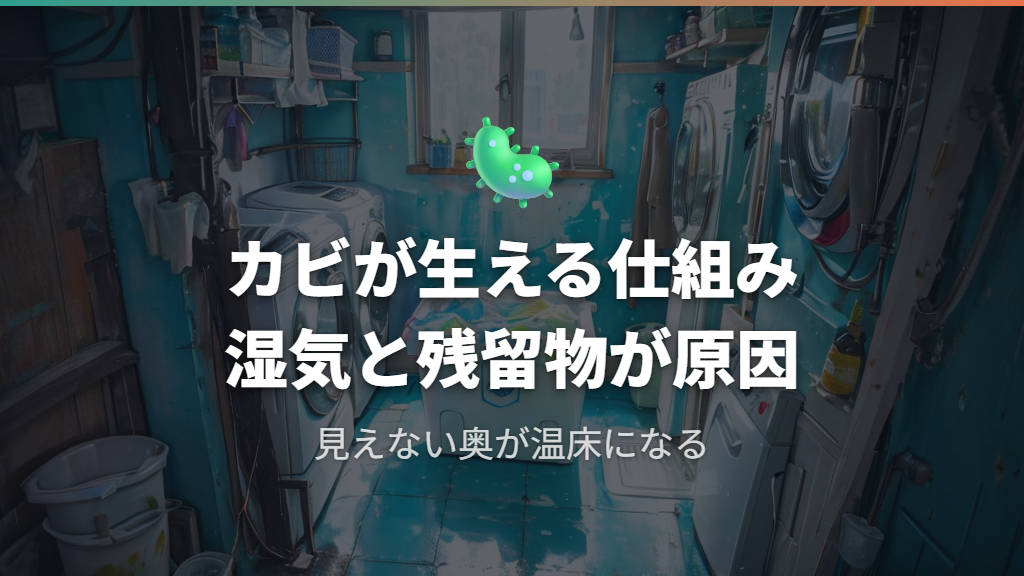 洗剤投入口の奥にカビが発生する原因と汚れの特徴
