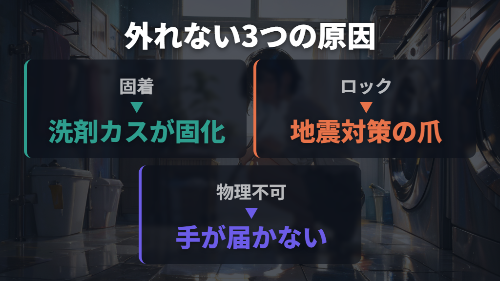 外れない排水口の仕組みと3つの原因パターン