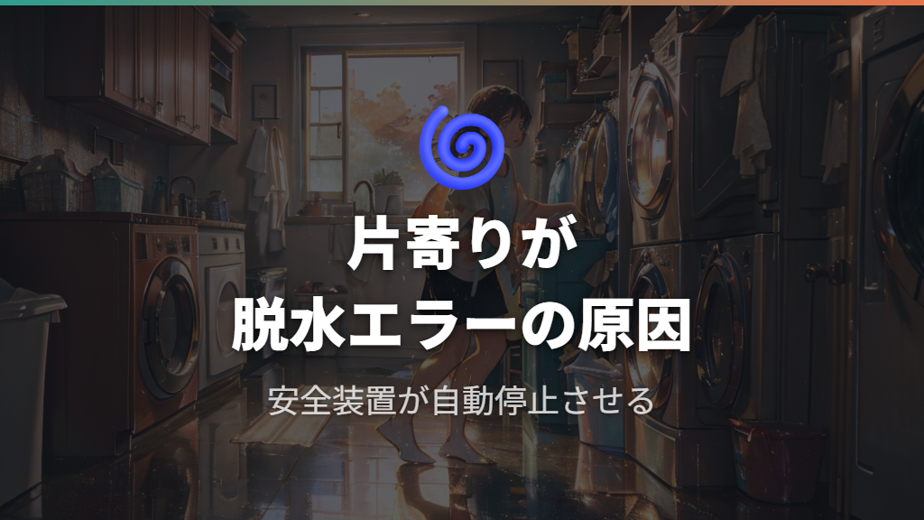 洗濯物の片寄りが脱水エラーを引き起こす理由