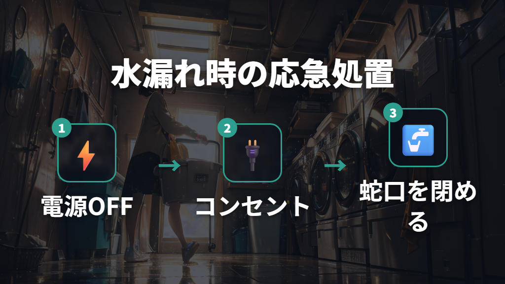 水漏れ・給水できないときの原因と応急処置