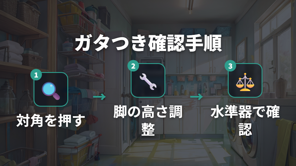 洗濯機の傾きとガタつきが脱水エラーを起こすケース