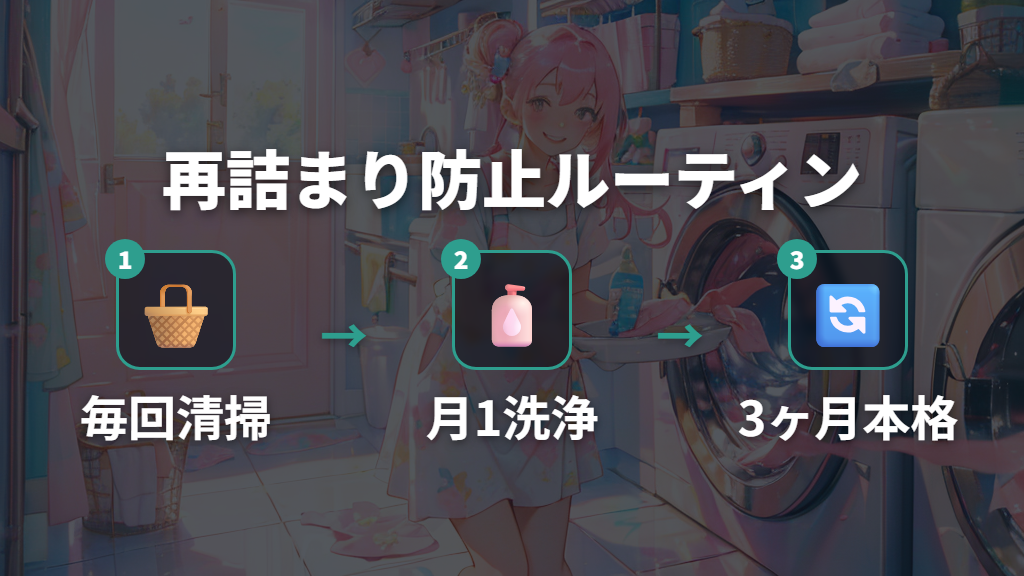 再詰まりを防ぐ日常メンテナンスと定期ケアのルーティン