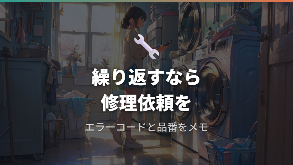 繰り返すときに確認すべき修理依頼のサイン