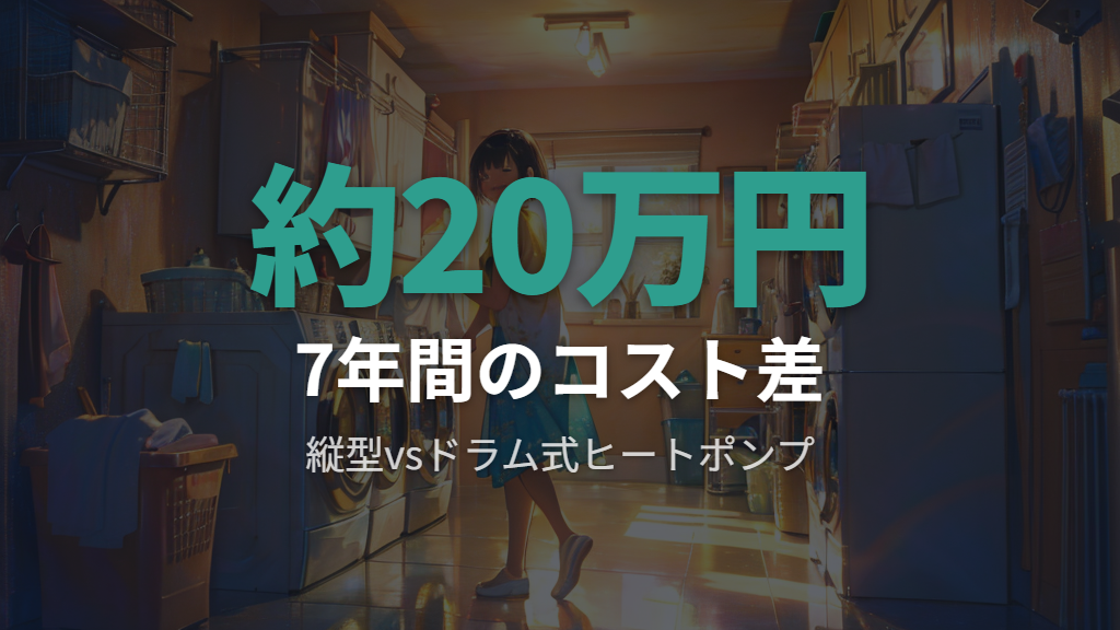 7年間のランニングコスト比較で分かる洗濯機選びの基準
