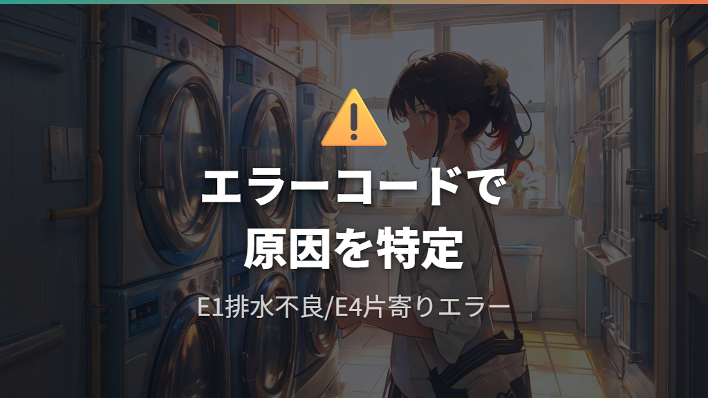 エラーコードの対処法とメーカーサービスに相談すべきケース