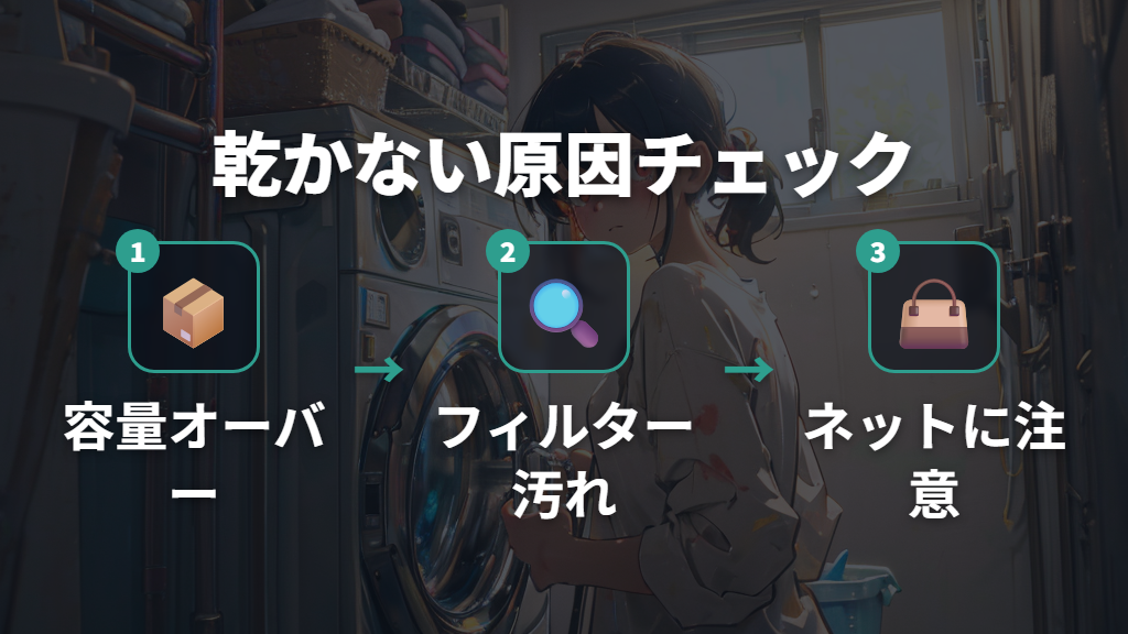 風乾燥で乾かないと感じるときの原因と対処法