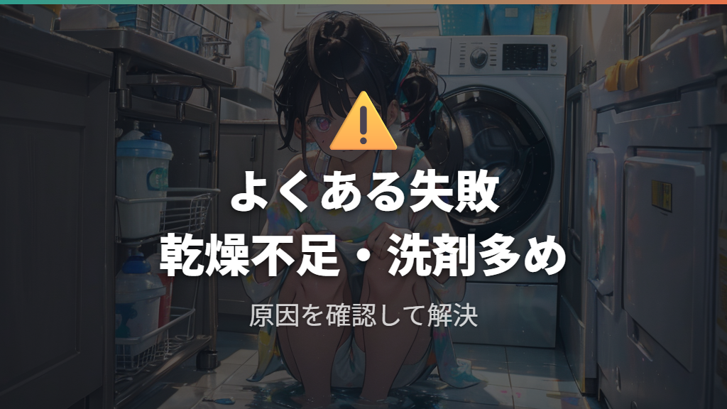 よくある失敗と対処法（詰まり・水がたまる・カビが再発する）