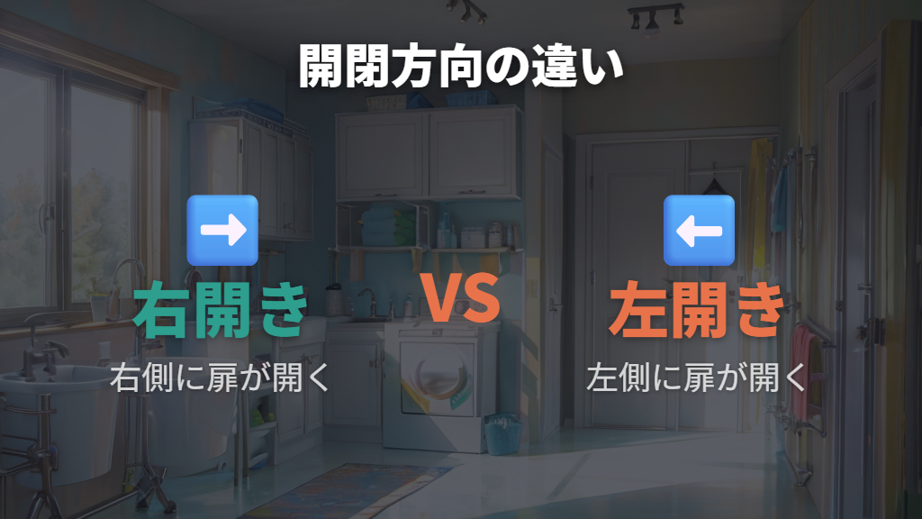 ドラム式洗濯機右開きとは何かと構造の違い