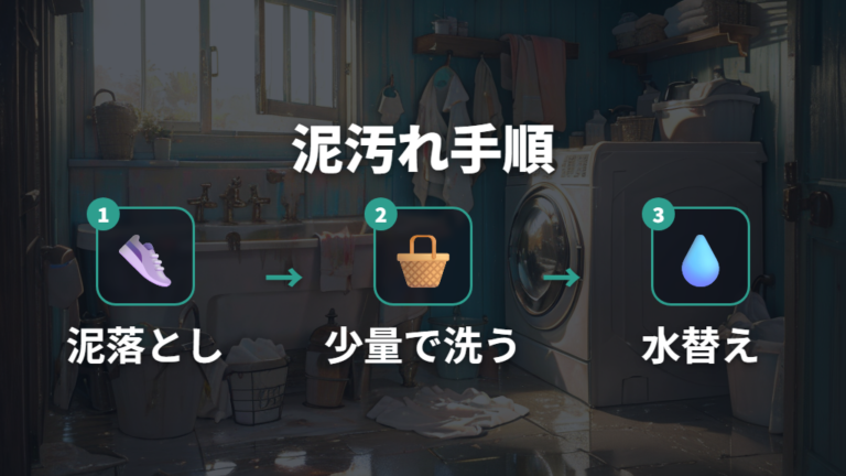 靴や泥汚れを洗うときの注意点は予洗い前提で考える