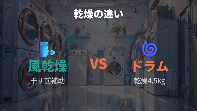 風乾燥とドラム式乾燥の違いを用途で見分ける