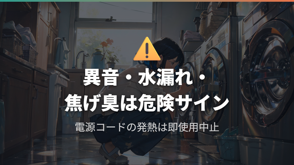 異音や水漏れ・洗濯機用水栓の劣化サイン
