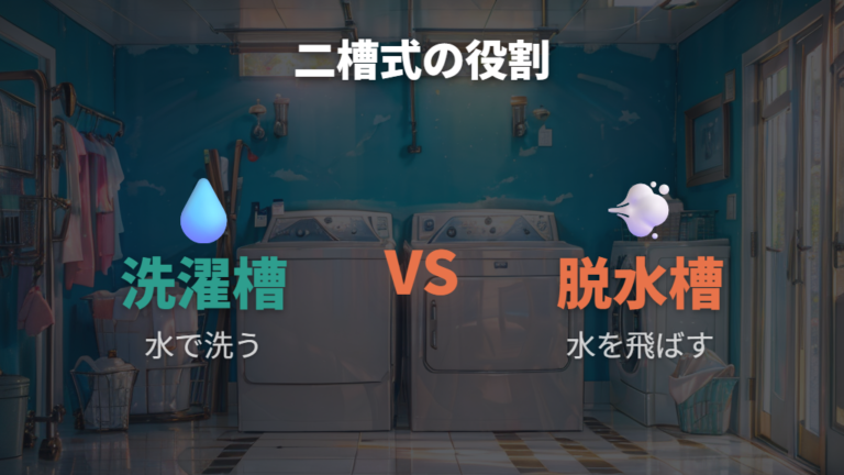 二槽式洗濯機の仕組みは今も役に立つ？