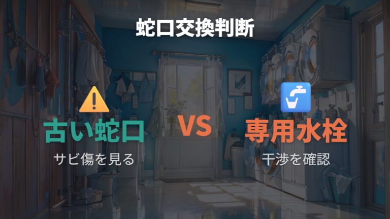 蛇口交換が必要になるケースは古さと位置で判断する