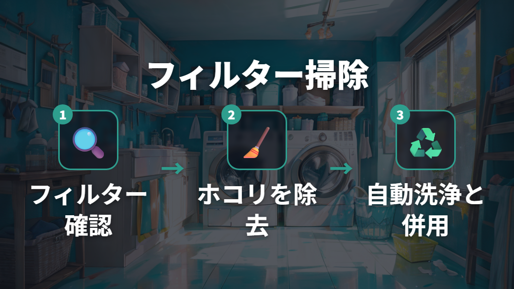 自動おそうじ機能と乾燥フィルターの掃除頻度
