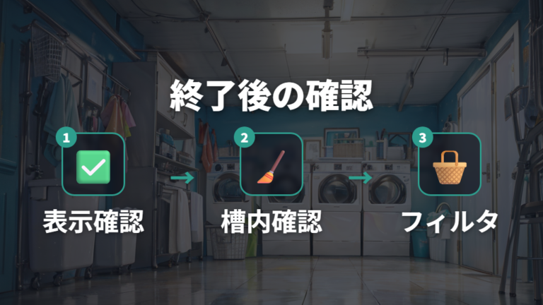槽洗浄後に時間を増やさないフィルター確認の流れ