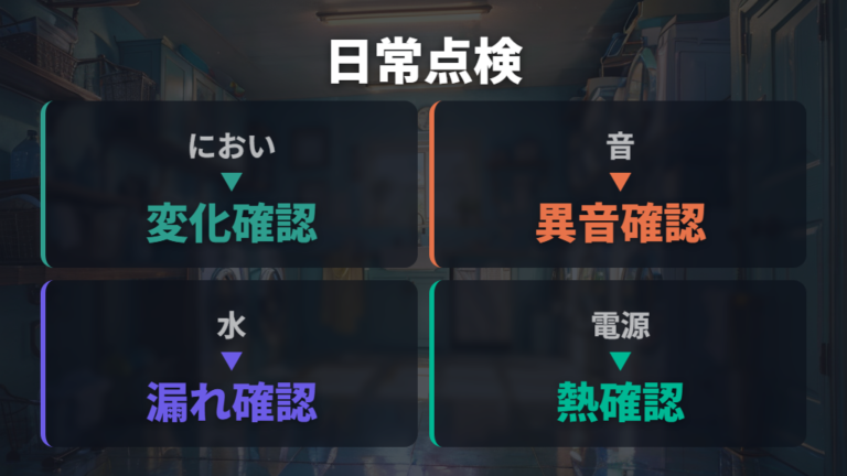 安全確認とリコール情報を日常点検に組み込む