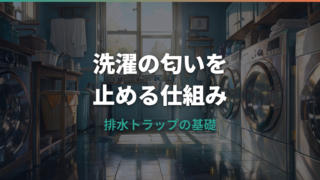 排水トラップとは？洗濯機の臭い・水漏れを防ぐ役割と掃除方法