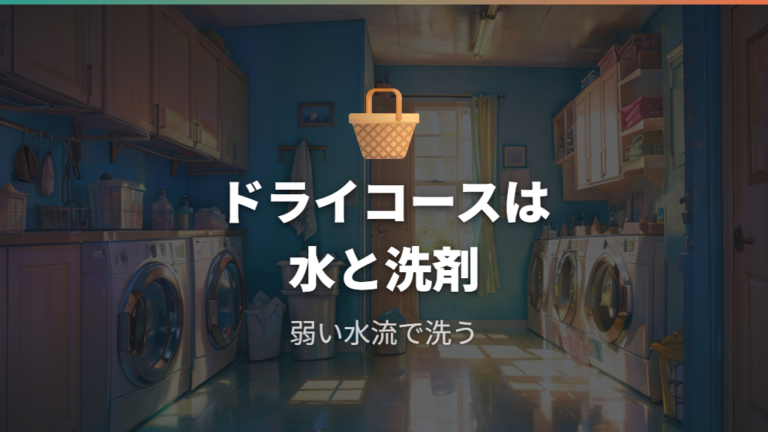 ドライコースの意味と特徴をまず押さえる