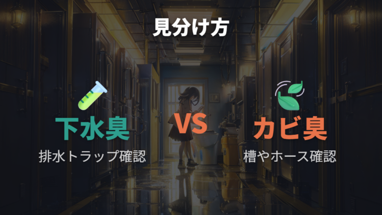 下水臭とカビ臭の見分け方は点検場所を変える目安になる
