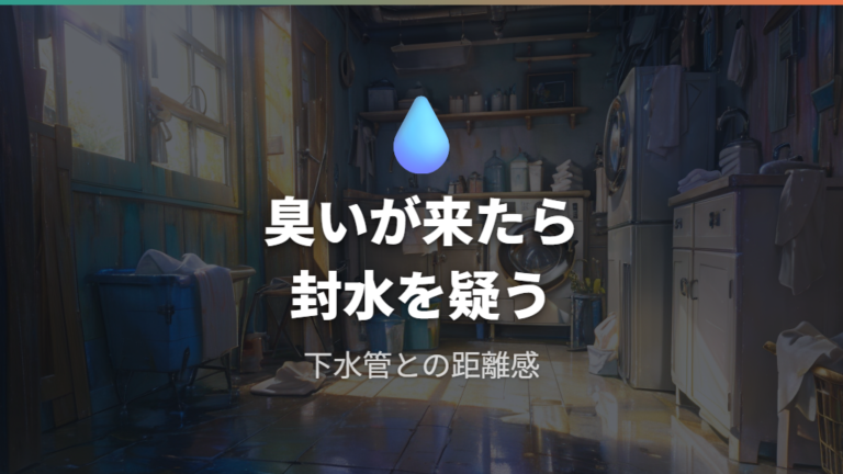 ないと起きる臭いは下水由来の悪臭が上がりやすいサイン