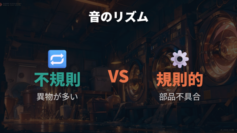 規則性で見る異物音と部品由来の音