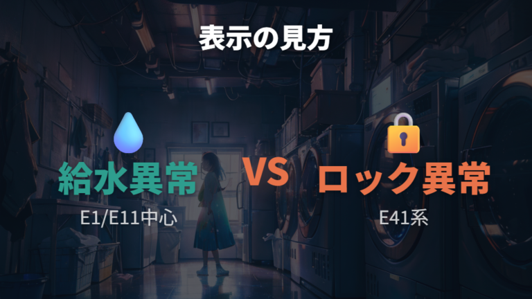 給水エラー表示の見方はメーカーと品番で確認する