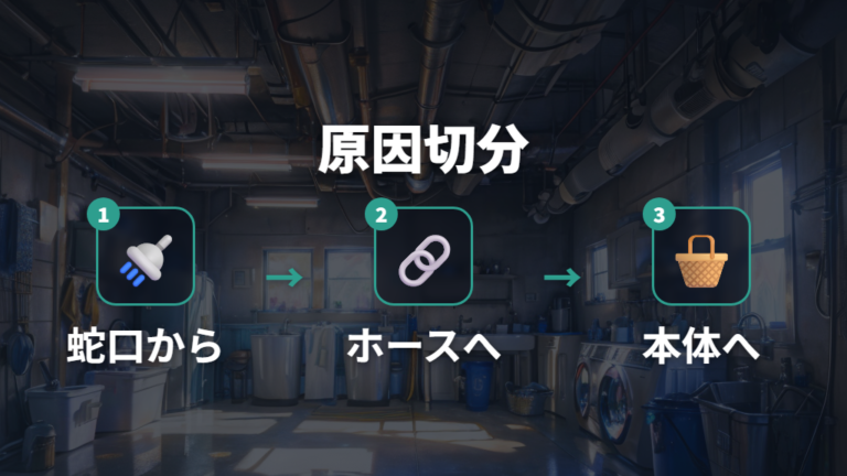 蛇口まわりの水漏れ原因を部品と接続部から切り分ける