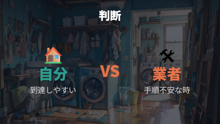 自分で付けるか業者に頼む判断は作業環境で分ける